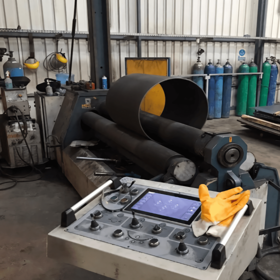 Steel Plate Bending/Rolling Machine Used for Pressure Vessel and Fire Cylinder Production