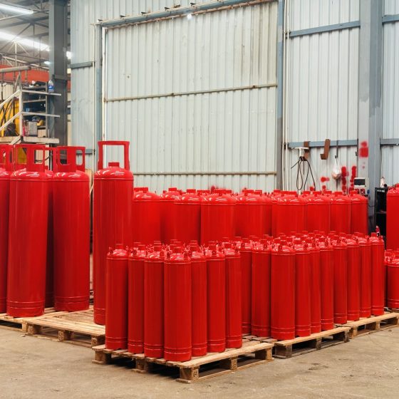 ⁦HFC-227ea (FM-200) / FK-5-1-12 (Novec 1230) / HFC-125 Clean Agent Fire Suppression System Cylinders⁩ - الصورة ⁦9⁩