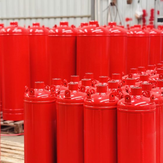 TPED Certified 180L 42 Bar Fire Suppression Cylinder – HFC-227ea (FM-200) System Cylinder