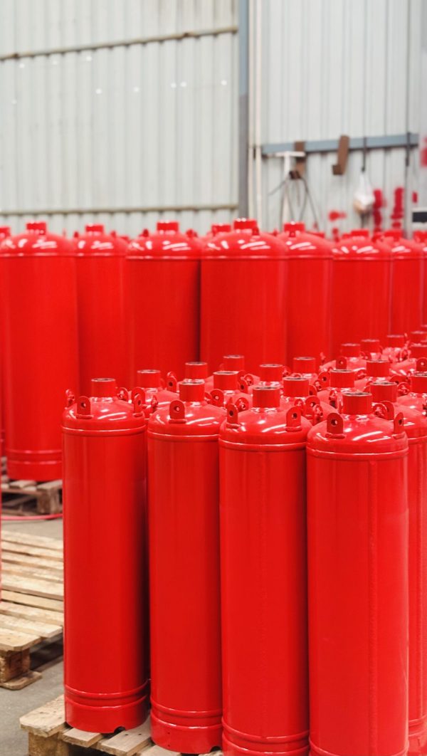 TPED Certified 180L 42 Bar Fire Suppression Cylinder – HFC-227ea (FM-200) System Cylinder