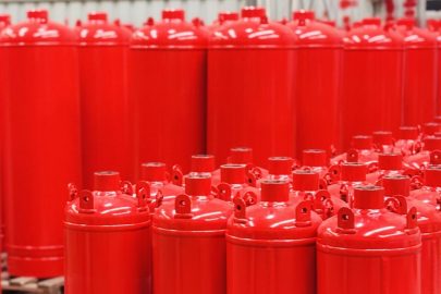 Cylinders before packing
