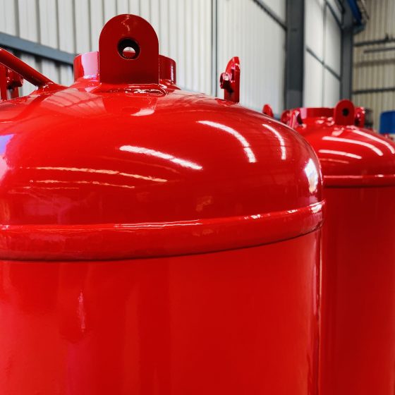 Production Line – TPED, Pi marked, UL, PESO, EAC, GOST, UkrSEPRO Certified Fire Suppression Cylinders