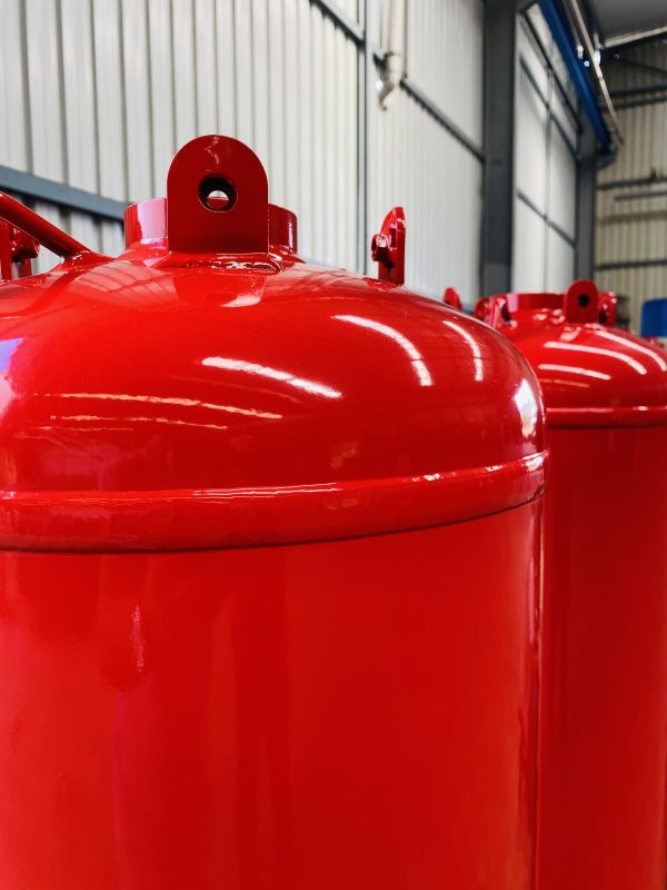 Production Line – TPED, Pi marked, UL, PESO, EAC, GOST, UkrSEPRO Certified Fire Suppression Cylinders