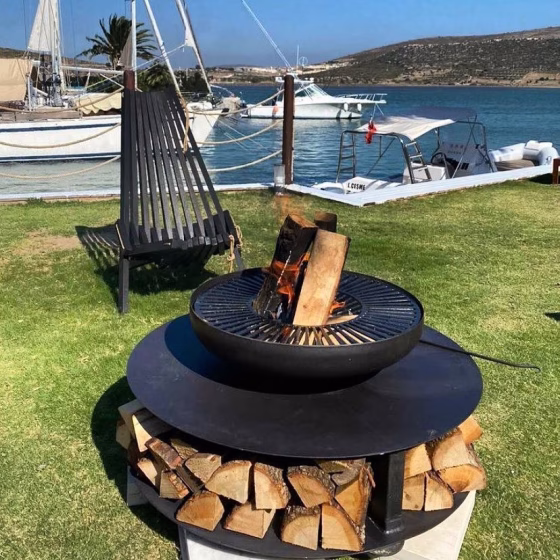 Fumolio Fuji luxury fire pit – outdoor centerpiece for BBQ, garden fireplace, or terrace use