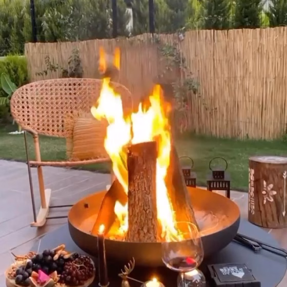 Designer fire pit for patio BBQ and terrace ambiance – Fumolio Fuji